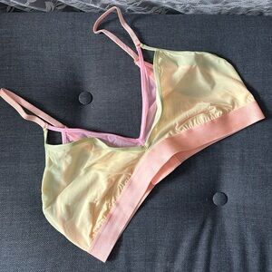 NWT Parade Silky Mesh Strappy Cutout Bralette in Pastel Neons